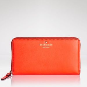 Kate Spade Orange Wallet Brightspot Ave Lacey